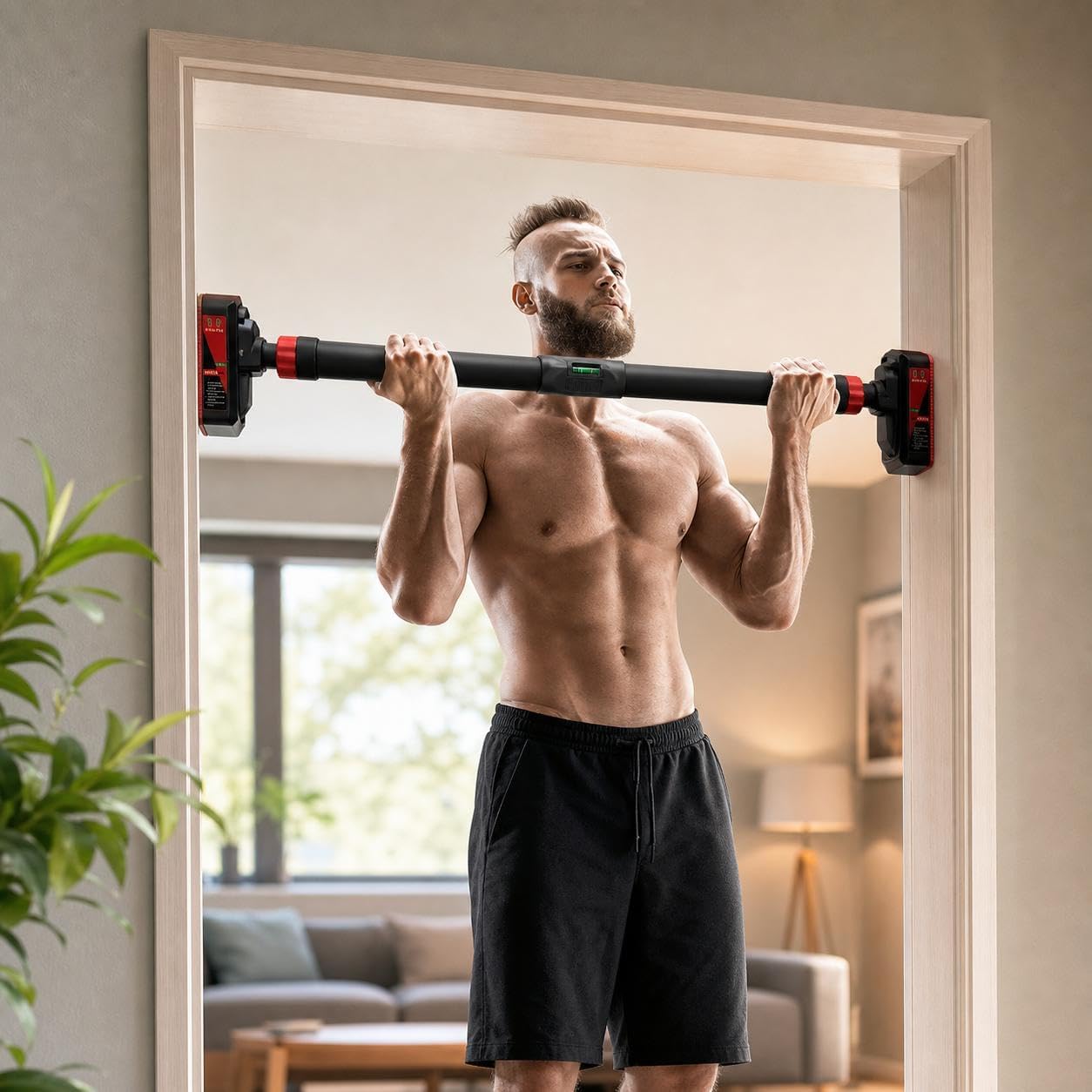 Pull Up Bar for Doorway, Frame - Leg Home Gym Workout 评论和价格