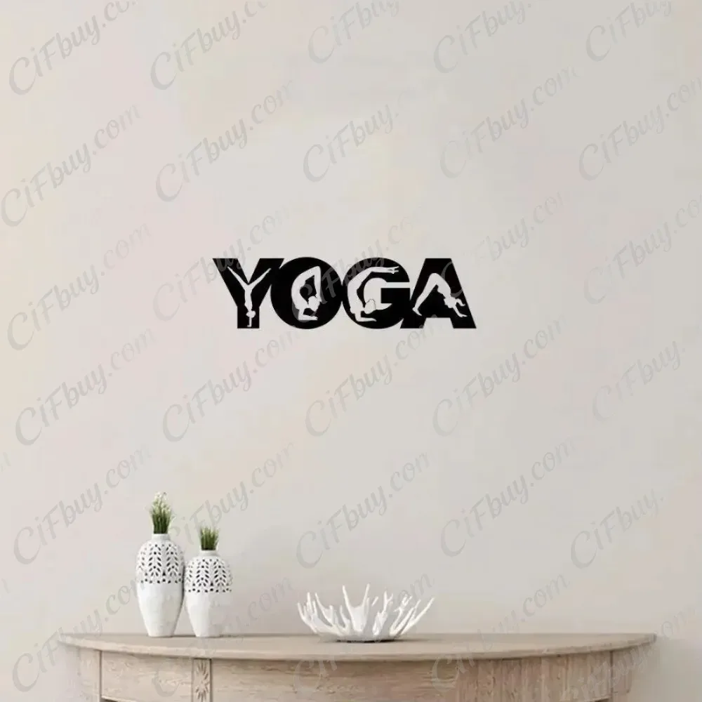 CIFBUY Yoga Poses Metal Wall A - Home Gym Yoga 评论和价格