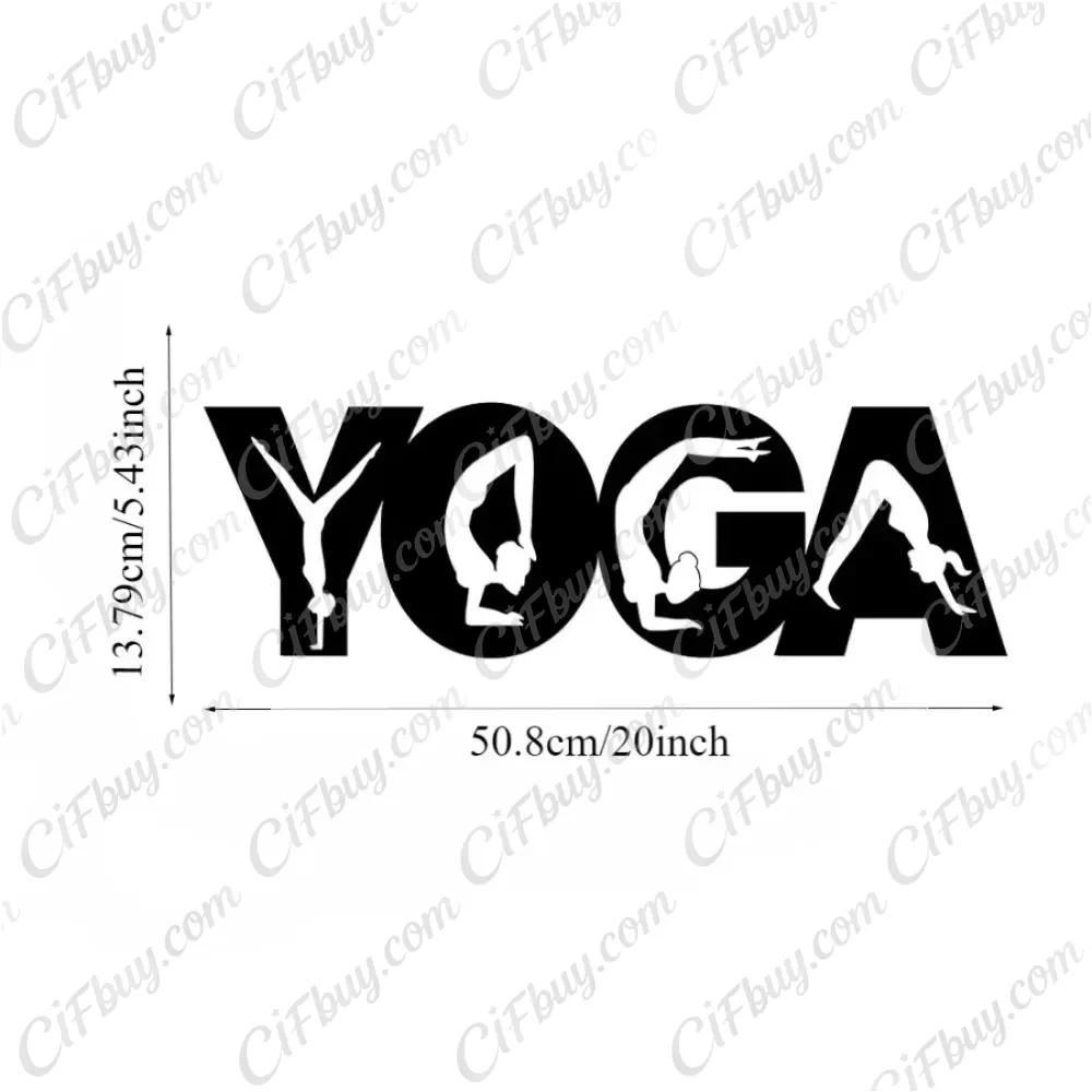 CIFBUY Yoga Poses Metal Wall A - Home Gym Yoga 评论和价格