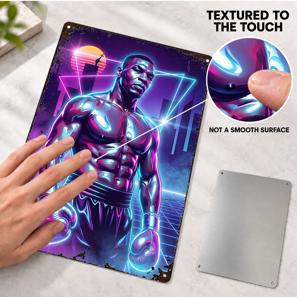 Mike Tyson Boxing Textured Met - Home Gym Neon Sign 评论和价格