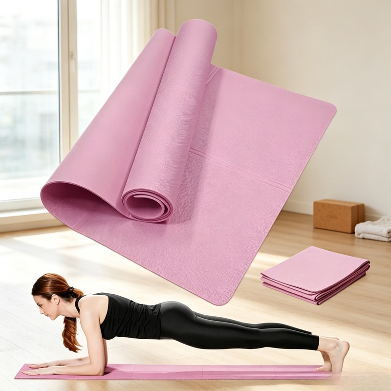 4mm Thick Non-Slip Yoga Exerci - Home Gym Routine 评论和价格